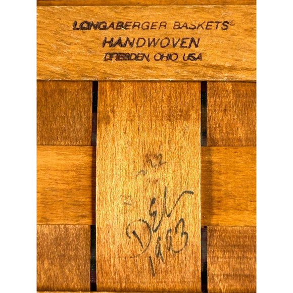 Vintage Longaberger Chore Basket Floral Liner Protector - Picture 10 of 11